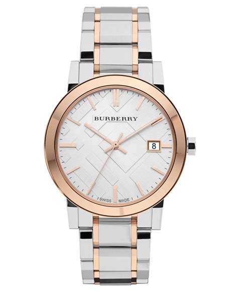 burberry two tone women's watch|Burberry Watch, Women's Swiss Two Tone Stainless Steel.